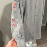 We The Free  Gray and Maroon Sweatshirt Free People Tee Tunic Top Size Medium Photo 9