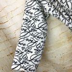 Victoria's Secret Victoria’s Secret Robe XS/S White Black Love Script Fleece Belted Shawl Collar Photo 4