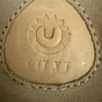 Ulu Sandals Leather Tan Sun Design Embossed Slip On Boho Lagen Artsy Comfort 9 Photo 6