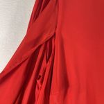 Emma & Michele  Plus 18W Cape Shift Dress Red Knee Length Lined Cocktail Holiday Photo 2