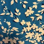 Draper James  BLUE AND WHITE FLORAL TANK DRESS WITH SMALL RUFFLE ON BOTTOM OF HEM Photo 2