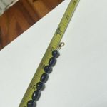 Trifari Signed  Necklace Black Plastic Bead 23 1/2 Inch Photo 7