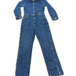 DL1961 Freja Jumpsuit Long Sleeve Blue Denim Tripoli Size Large Photo 0