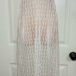 Diane Von Furstenberg Rare 70’s  Nylon/Lace Tie Sheer Lace Sexy Maxi Size Medium Photo 0