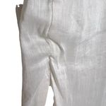 All Saints Lary White Linen Silk Shoulder Long Sleeve Slit Midi Dress Size 6 Photo 13