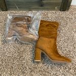 Chinese Laundry  Tan Heeled‎ Boots with Slouchy Design Photo 1