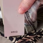 Mango  Mono Black And Cream Striped Straight Leg Jeans Size 2 Photo 8