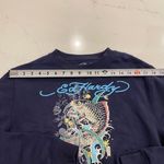 Ed Hardy NWT Y2K  Cropped Crewneck‎ Sweatshirt Navy Women's Small Photo 7