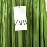 ZARA NWT  Green Maxi Pleated Skirt, Size XS/S Photo 7