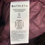 Athleta Cozy Sherpa Snap Sweatshirt Spiced Cabernet #466888 Sz XS Photo 7