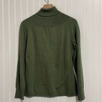 Woolrich  Sweater Womens Medium Green Turtleneck Ribbed Yoke Wool Blend Gorpcore Photo 2