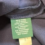 Ralph Lauren Lauren  Navy Pants Women Size 12 Side Zip Straight Flat Front Preppy Photo 10