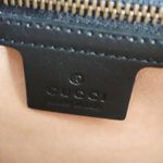 Gucci  Leopard Face Animal Print Calf Hair 90s Style Black Leather Shoulder Bag Photo 13