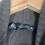 ZARA  Top Womens M Black Ribbed Sleeveless Mock Neck Knit Slit Old Money Modern Photo 4