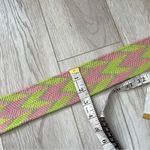 Salt Bag Strap avery chevron print womens Green Pink handwoven handbag colorful Photo 3