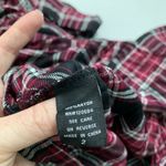 Torrid  size 2 Fit&Flare Plaid Red Dress Button Front Roll Tab Sleeve/Long sleeve Photo 4