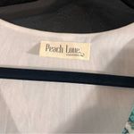 Peach Love California  Turquoise Snakeskin Print Dress‎ Size Small Photo 5