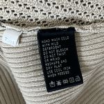 August Silk  Cream Ribbed Tie Front Silk Blend Grannycore Cardigan Size Large Photo 3