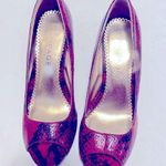 Rampage vintage animal red snake print heels size 7.5 Photo 0