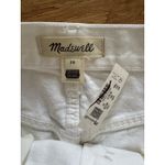 Madewell NWD  White Denim Raw Hem Mini Skirt Women’s Size 28 Photo 8