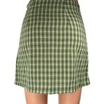 Princess Polly Green Plaid Checkered Slit Zipper Mini Straight Pencil Skirt Sz 2 Photo 2
