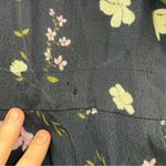 Thakoon Black‎ Floral Cropped Jumpsuit Women’s Size 8 Short Sleeve Multicolor Black Photo 9