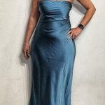 RUNAWAY THE LABEL  Steel Kristine Strapless Maxi Dress Sz M Photo 0