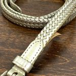 Coldwater Creek  Women's Metallic Bonded Braided Belt Gold Size XL Photo 3