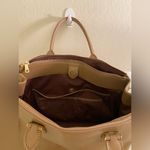 Lauren Ralph Lauren Leather Newbury Tan Tote Bag. Photo 3
