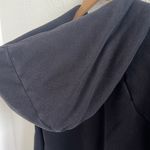 Athleta Black French Terry Pique Hoodie Style 211387-00 Medium Photo 4