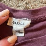 Garage Cropped Short Sleeve Top with String Wrapped Waist Trim Photo 7