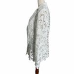 Nadine Merabi Velvet Lace Blazer White Size 12 Photo 9
