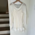 Reformation NWT  Tetty Long Sleeve Mini Dress in Ivory White Photo 3