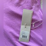 #27 NWT MOTHER Denim The Shape Up Collared Shirt in Rose Bloom Pink Size XL Photo 2