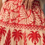 Anthropologie x Farm Rio Tiered Paradise Midi Skirt, Size M Photo 2