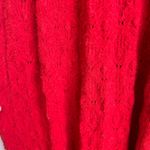 Anthropologie Feather & Bone Ode Sleeveless Sweater Midi Dress Crochet Sz XL Red Photo 5