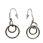 NEW Real Simple RS silver & gold drop dangle circle fashion earrings sty… Photo 5