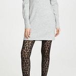 WAYF Lola Puff Sleeve light gray Sweater Dress Photo 0