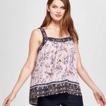 Knox Rose  Floral Sleeveless Tank Top Size Large Photo 0