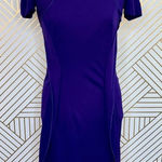 Karen Millen Ruffle Evening Wiggle Purple Dress Photo 0