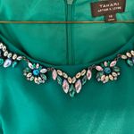 Tahari : Elegant Teal Sleeveless Rhinestone Dress – Perfect for Any Occasion Photo 7