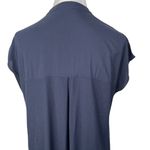 Madewell  Navy Cap Sleeves Shift V Neckline Short Sleeve Dress Size XS Photo 6