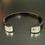 Lia Sophia Kiam Family Gunmetal Tone Rhinestones Crystal Cuff Bracelet 27g. Photo 11