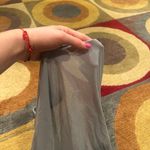 Lululemon Mesh See Through Flowy Tank Top Dusky Light Blue Grey Size 12 Photo 2