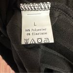 Unbranded Black Cropped Ribbed Mock Photo 8