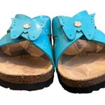 Betula by Birkenstock Bright Blue Butterfly Accent Sandals, Sz EU 41 / US 10 Photo 10