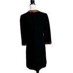 Ranelle Black Shift Dress with Embellished Collar & Cuffs | Vintage | Sz 10 |EUC Pink Photo 5