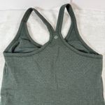 Lululemon Ebb To Street Tank Top Grey Eucalyptus Ribbed sz 6 workout wear Photo 3