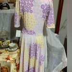 LuLaRoe Nicole Pastel Floral Dress Photo 5