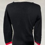 Area Stars New Color Block Stripe Mini Sweater Dress Black White Red Size Small Photo 11